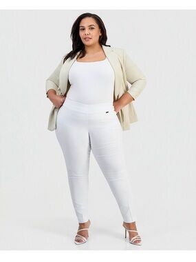 INC International Concepts White Ponte Skinny Pants
